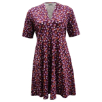 Takasaki Cyclame Stone. Plus size Kjole med lommer fra Amamiko