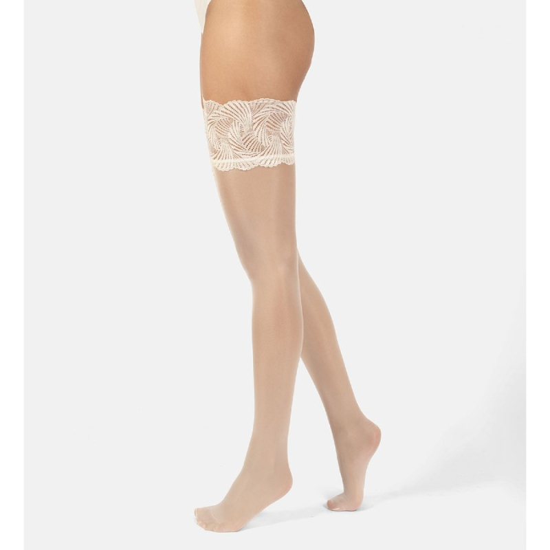 Billede af Offwhite Versailles 20 denier Hold-Ups
