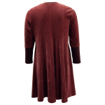 Løs plus size velour kjole - Emi Rosa Velvet