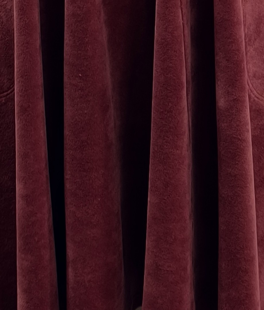 Løs plus size velour kjole - Emi Rosa Velvet