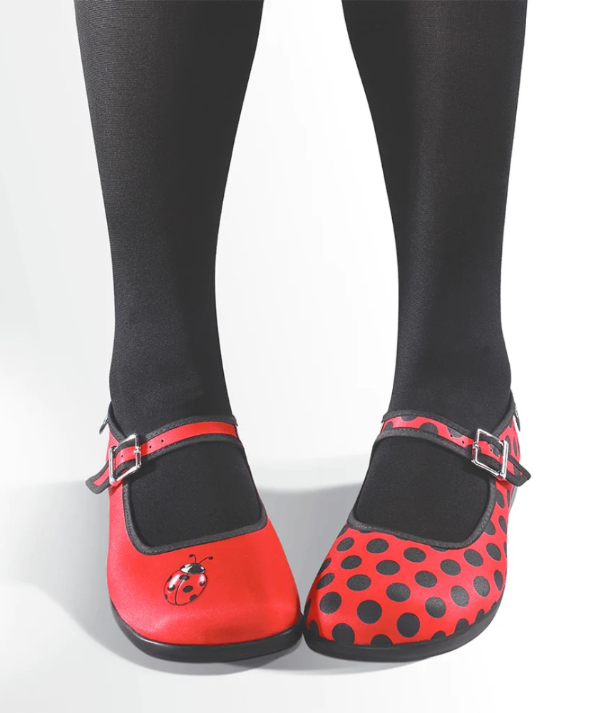 Ladybug Mary Jane Sko fra Hot Chocolate Design