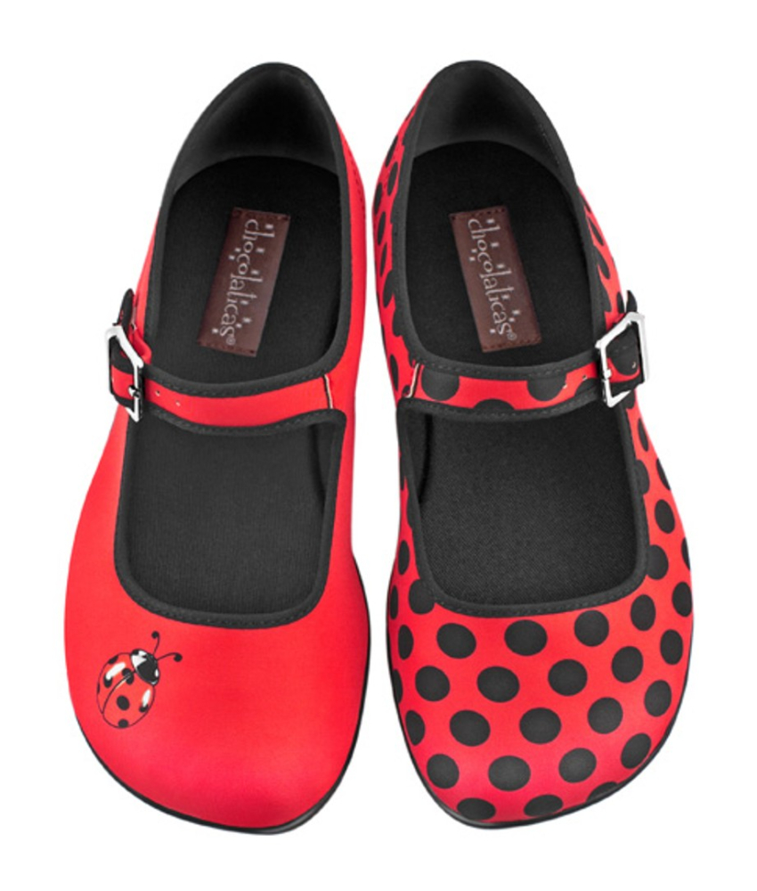 Ladybug Mary Jane Sko fra Hot Chocolate Design