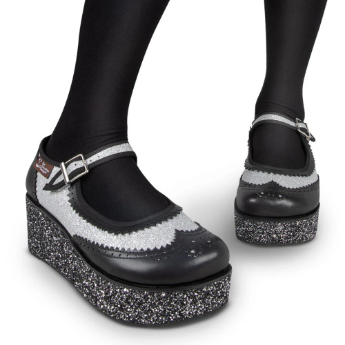 Havana Glitter Platform Sko fra Hot Chocolate Design