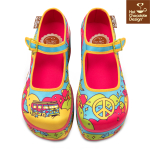 Love On The Road Platform Sko fra Hot Chocolate Design