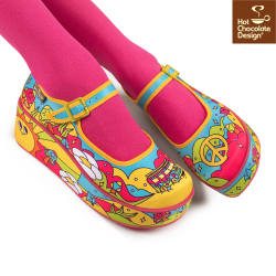 Love On The Road Platform Sko fra Hot Chocolate Design