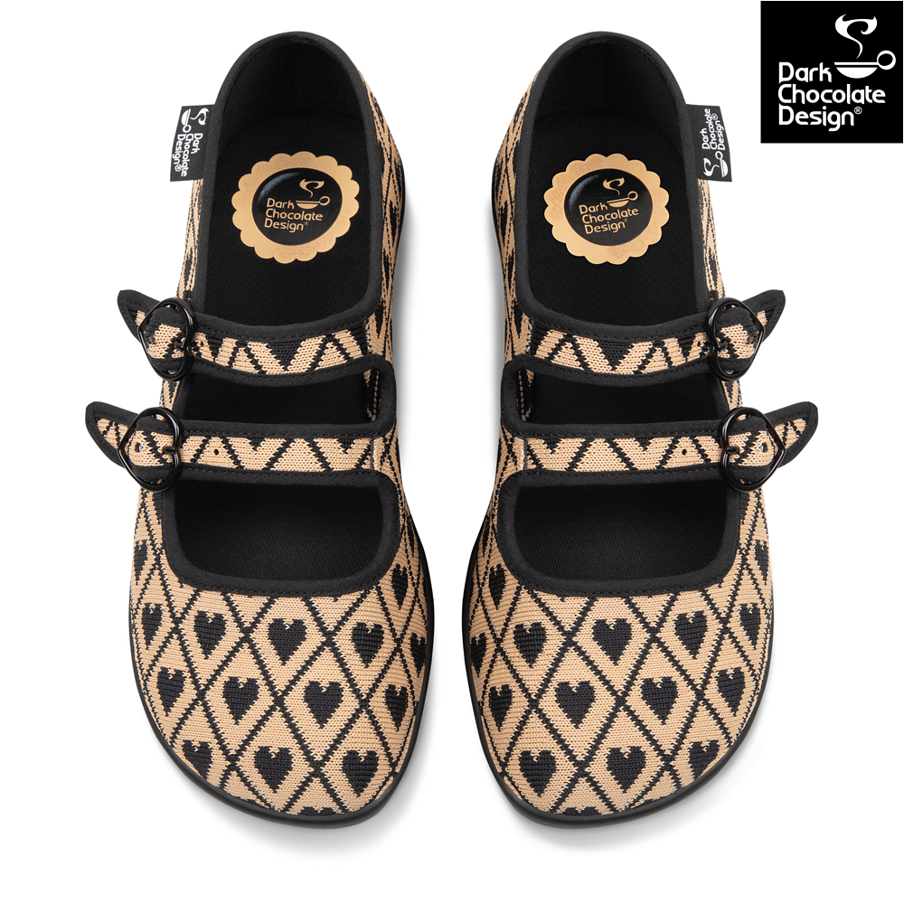 I Wove You 2 Mary Jane Sko fra Hot Chocolate Design