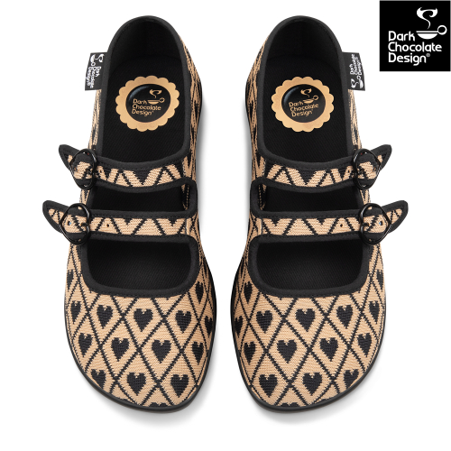 I Wove You 2 Mary Jane Sko fra Hot Chocolate Design