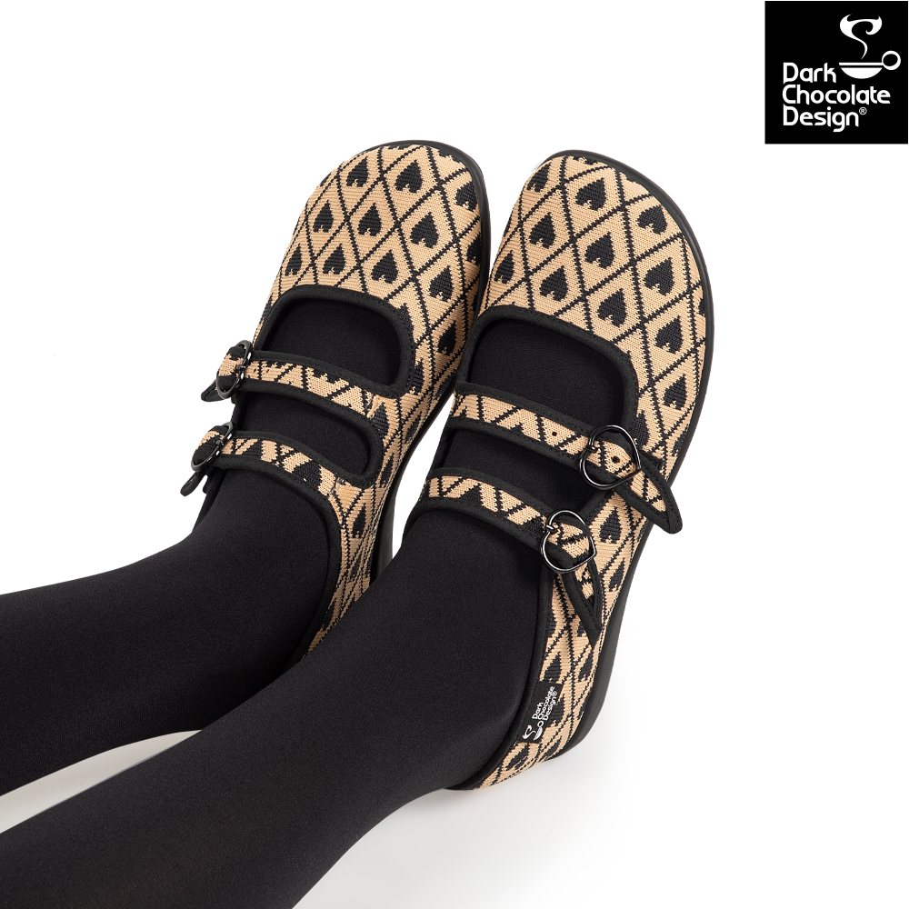 I Wove You 2 Mary Jane Sko fra Hot Chocolate Design