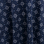 Blå plus size empire kjole med blomster. Bika Blue Flower