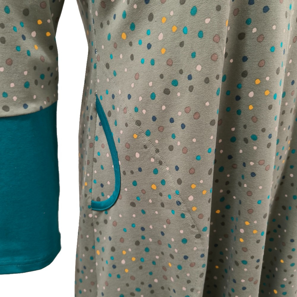 Plus size kjole - Tokyo Army Dot