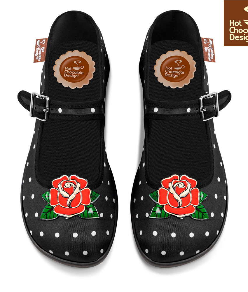 Rockabilly Mary Jane Sko fra Hot Chocolate Design