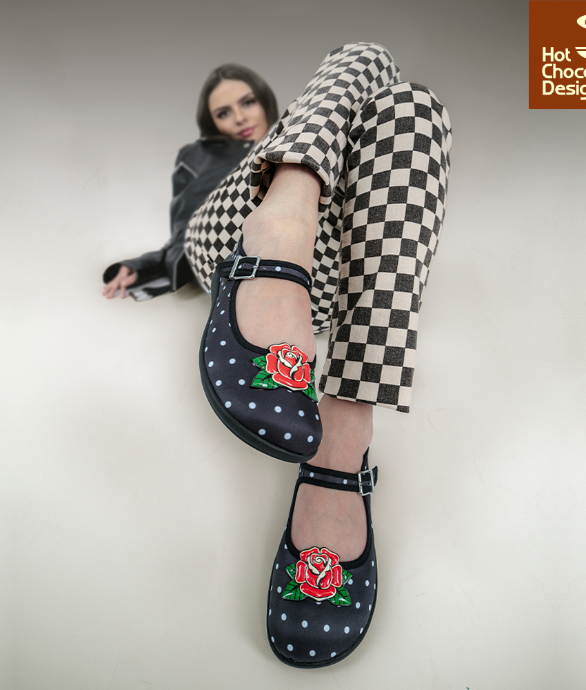 Rockabilly Mary Jane Sko fra Hot Chocolate Design