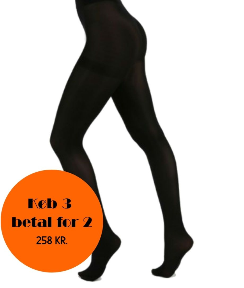 Black 50 Denier Super Stretch Strømpebukser