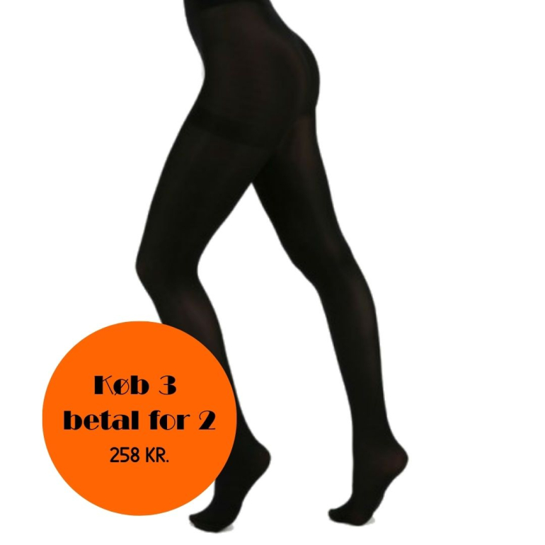 Black 50 Denier Super Stretch Strømpebukser