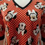 Rød A-formet Plus size kjole med prikker- Tulla Red Mouse