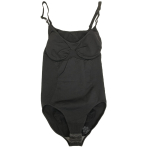 Sort plus size bodystocking fra Pamela Mann med stram-in-effekt