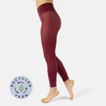 Bordeaux plus size leggings i genanvendte fibre