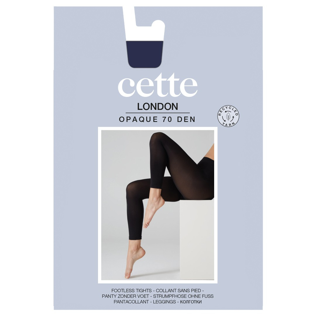 Marineblå plus size leggings i genanvendte fibre