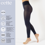 Marineblå plus size leggings i genanvendte fibre