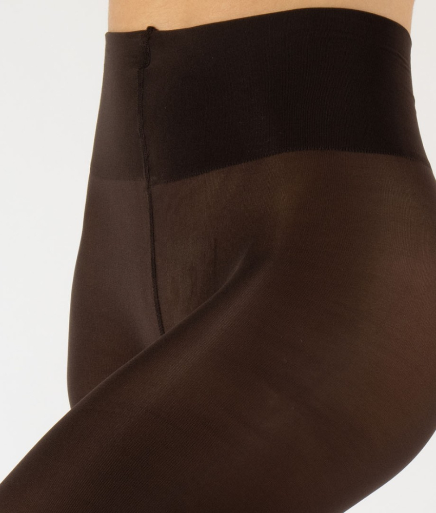 Brune plus size leggings i genanvendte fibre