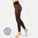 Brune plus size leggings i genanvendte fibre