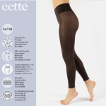 Brune plus size leggings i genanvendte fibre