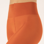Orange plus size leggings i genanvendte fibre