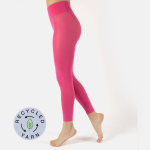 Pink plus size leggings i genanvendte fibre
