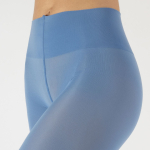 Lyseblå plus size leggings i genanvendte fibre