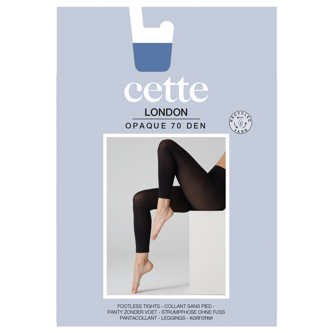 Lyseblå plus size leggings i genanvendte fibre