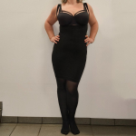 Plus size Shapewear kjole, der former mås og mave.  Festival 202