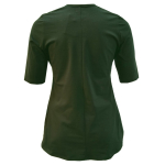 Hoshi Dark Green. Plus size bluse med A-form fra Amamiko