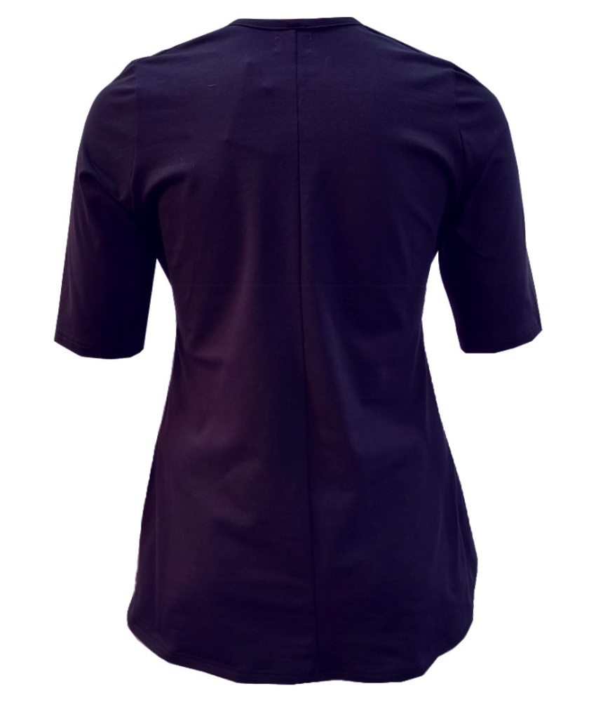 Hoshi Purple. Plus size bluse med A-form fra Amamiko