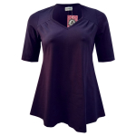 Hoshi Purple. Plus size bluse med A-form fra Amamiko