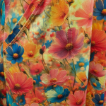 Plus size kjole med blomster fra Amamiko - Takasaki Queen Daisy