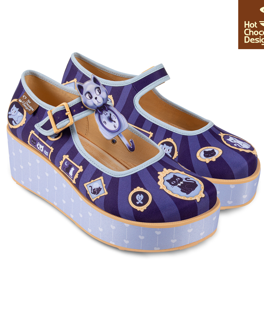 Purrfect time Platform Sko fra Hot Chocolate Design