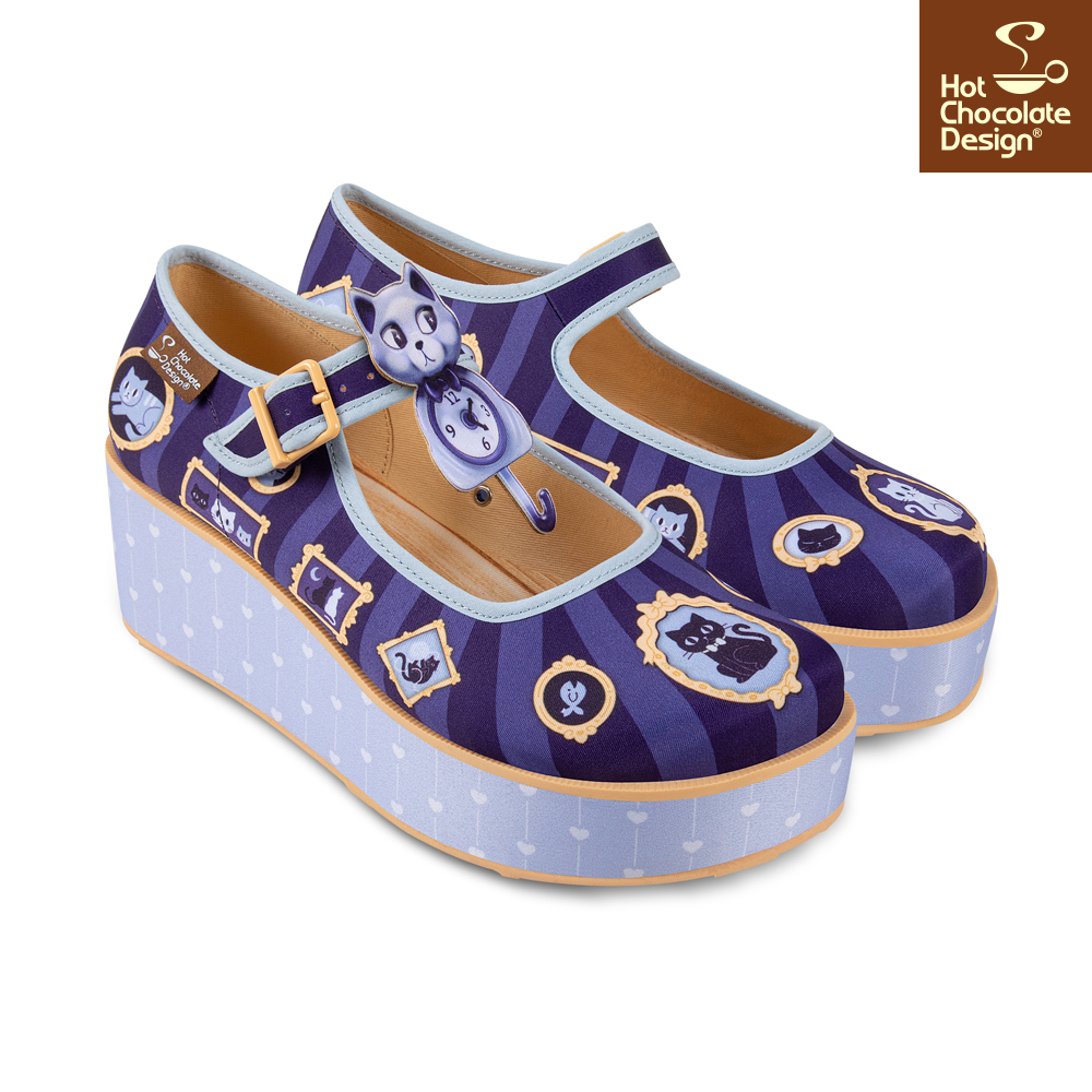 Purrfect time Platform Sko fra Hot Chocolate Design