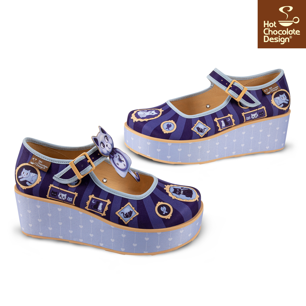 Purrfect time Platform Sko fra Hot Chocolate Design