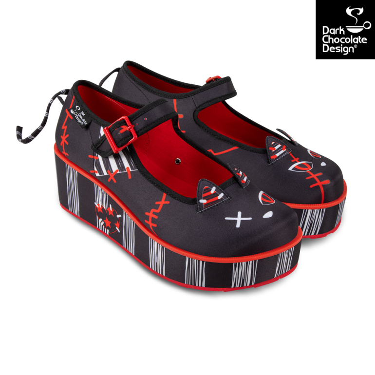 Riot Kitty - Platform Sko fra Hot Chocolate Design