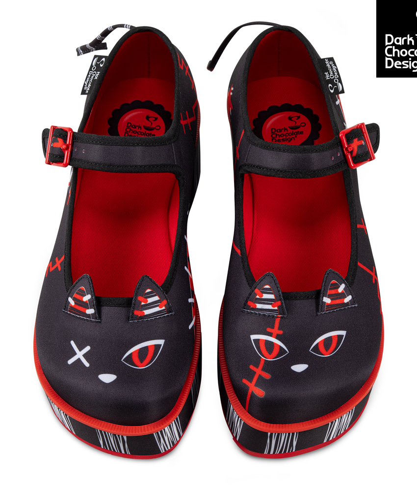 Riot Kitty - Platform Sko fra Hot Chocolate Design