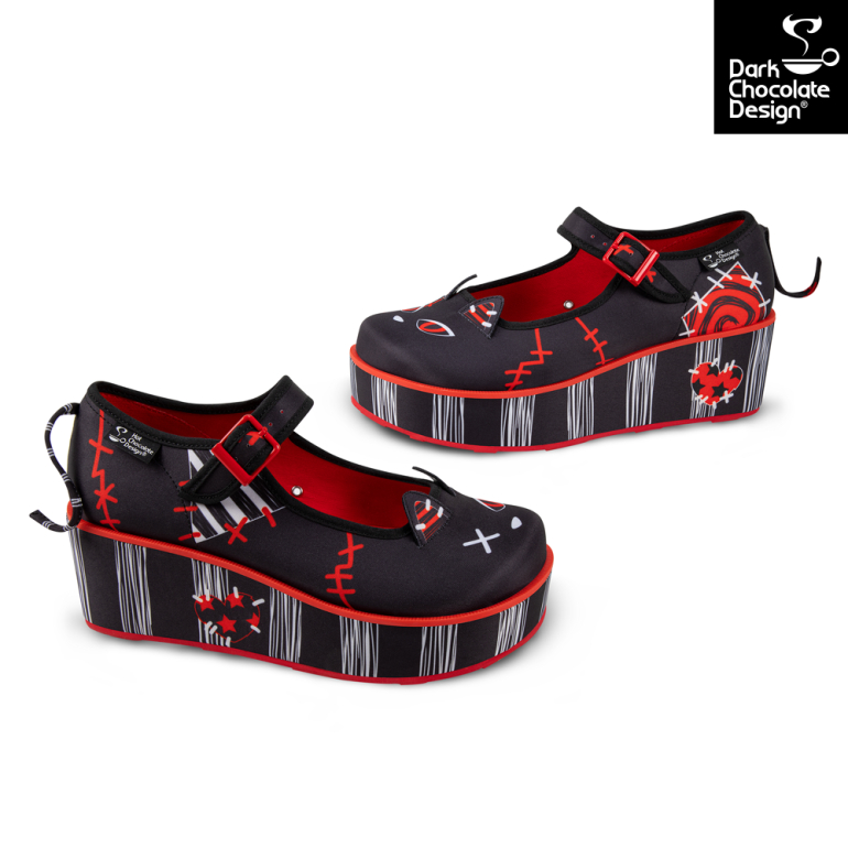 Riot Kitty - Platform Sko fra Hot Chocolate Design