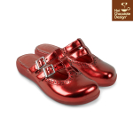 Chrome Crush Crimson Clogs - Flade sandaler fra Hot Chocolate Design