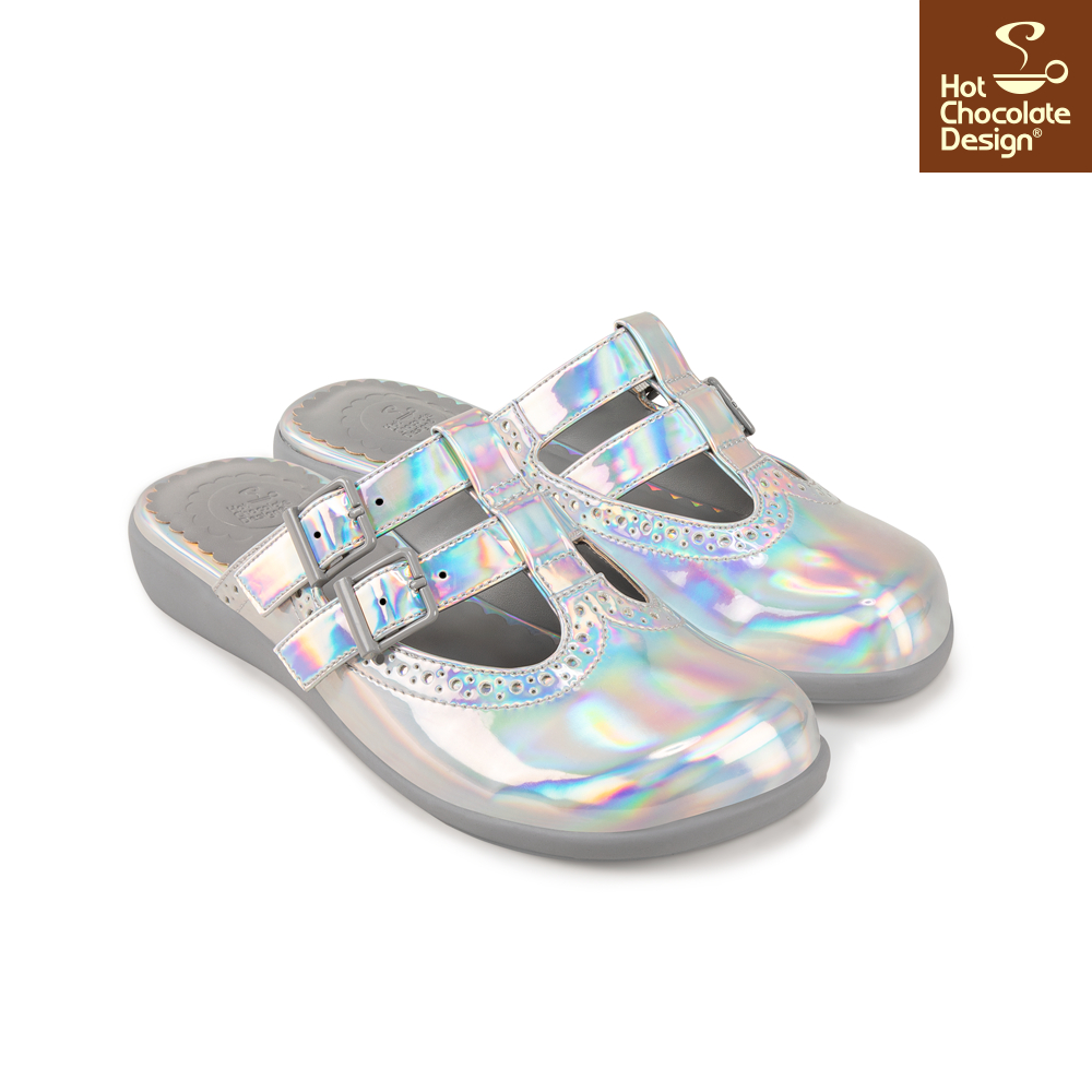 Chrome Crush Clogs - Flade sandaler fra Hot Chocolate Design