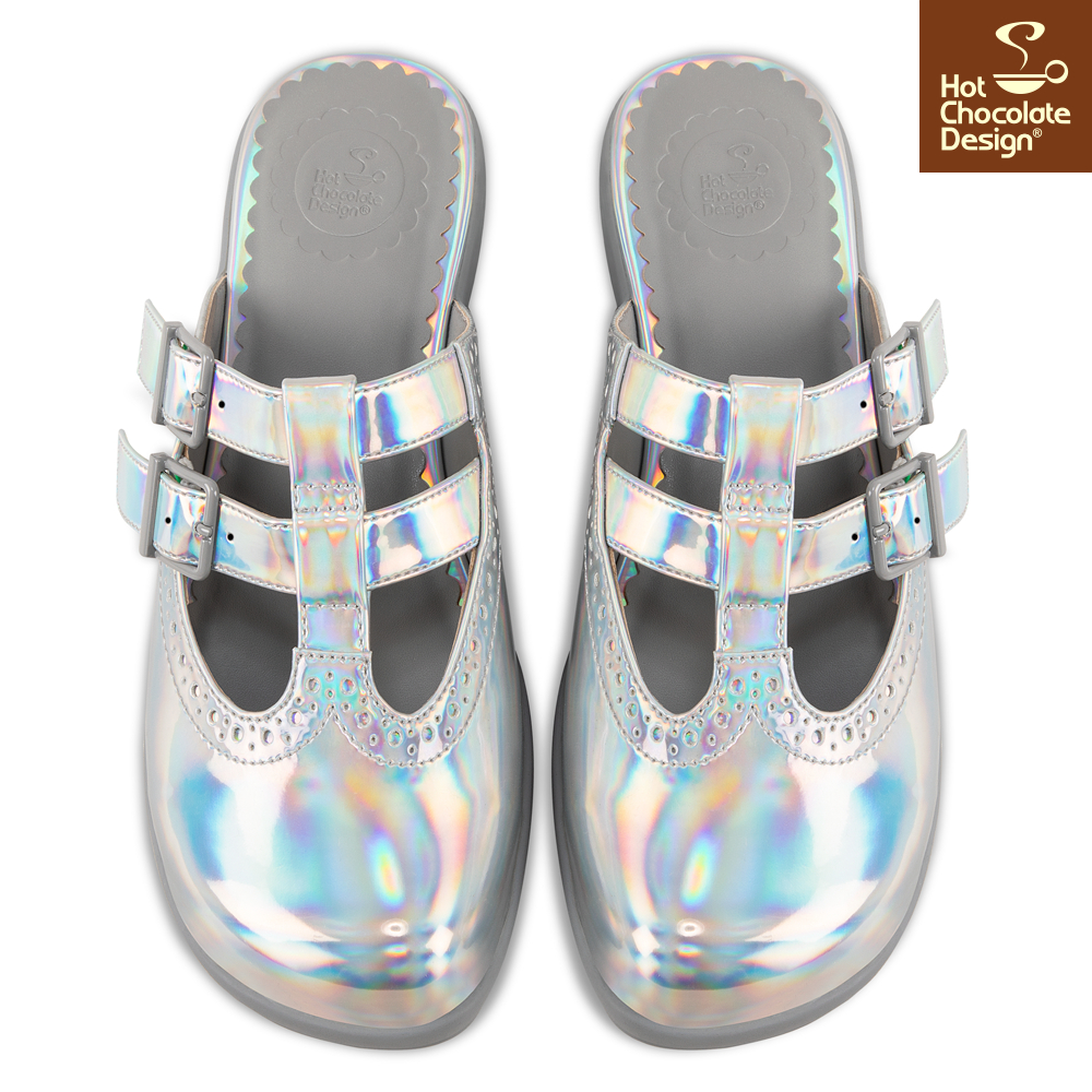 Chrome Crush Clogs - Flade sandaler fra Hot Chocolate Design