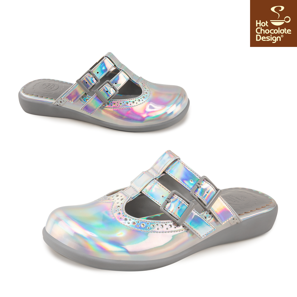 Chrome Crush Clogs - Flade sandaler fra Hot Chocolate Design