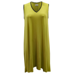 Lime grøn plus size sommerkjole i modal. Moon Soft Lime