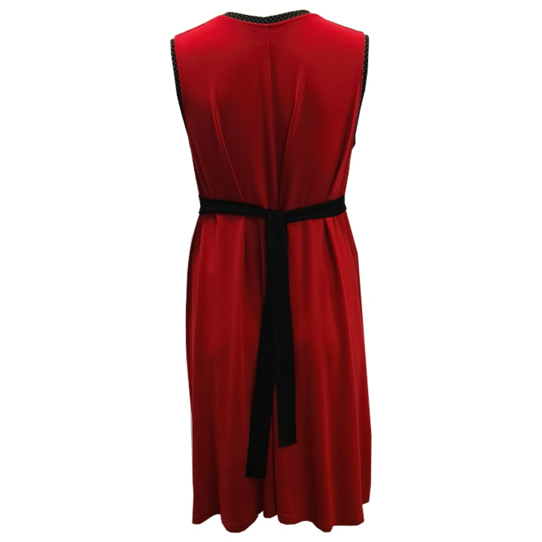 Rød plus size sommerkjole i modal. Moon Soft Red