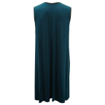 Petroleums blå plus size sommerkjole i modal. Moon Soft Petrol