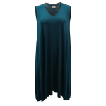 Petroleums blå plus size sommerkjole i modal. Moon Soft Petrol