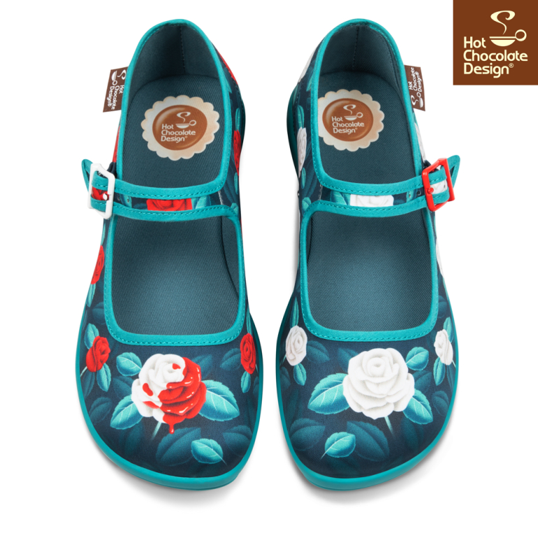 Paint The Roses Red - Mary Jane Sko fra Hot Chocolate Design